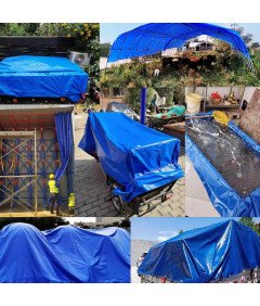 Plandeka Ochronna Wodoodporna Wiatroodporna Wytrzymała Oczka 1,8 x 3 m