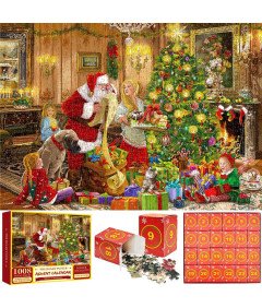 Kalendarz Adwentowy Boże Narodzenie Puzzle 1008 Elementów 70 x 50 cm