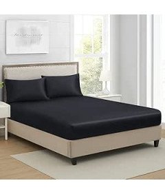 Prześcieradło Z Gumką 140x200cm Satynowe Do Wysokich Materacy 25–30 cm