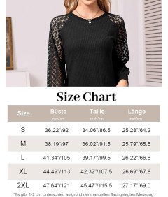 Damska Bluzka Elegancka Koronkowa Czerwone Wino Długi Rękaw L