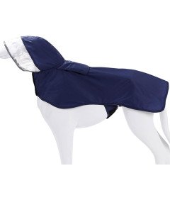 Płaszcz Przeciwdeszczowy Dla Psa Wodoodporny Z Kapturem Niebieski  S