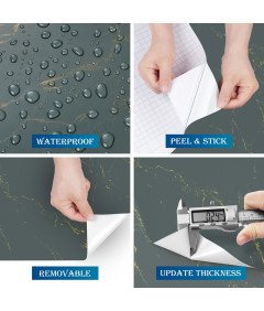 Folia Samoprzylepna Okleina Do Mebli Blatów Ścian Efekt Marmuru 30 cm x 5m