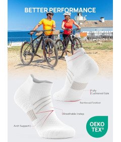 Krótkie Skarpetki Sportowe Oddychające Bawełniane Do Biegania 43-46