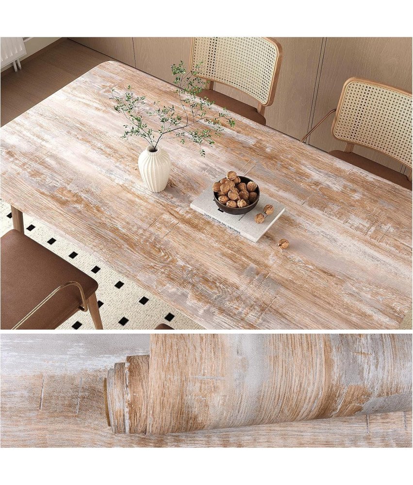 Samoprzylepna Tapeta Okleina Meblowa Drewno Brąz Szary Wodoodporna 40x300cm