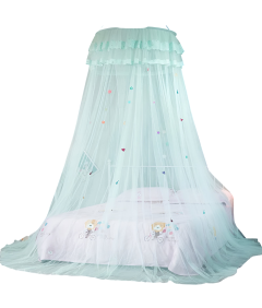 Moskitiera Baldachim Siatka Ochronna na Łóżko dla Dzieci Okrągły