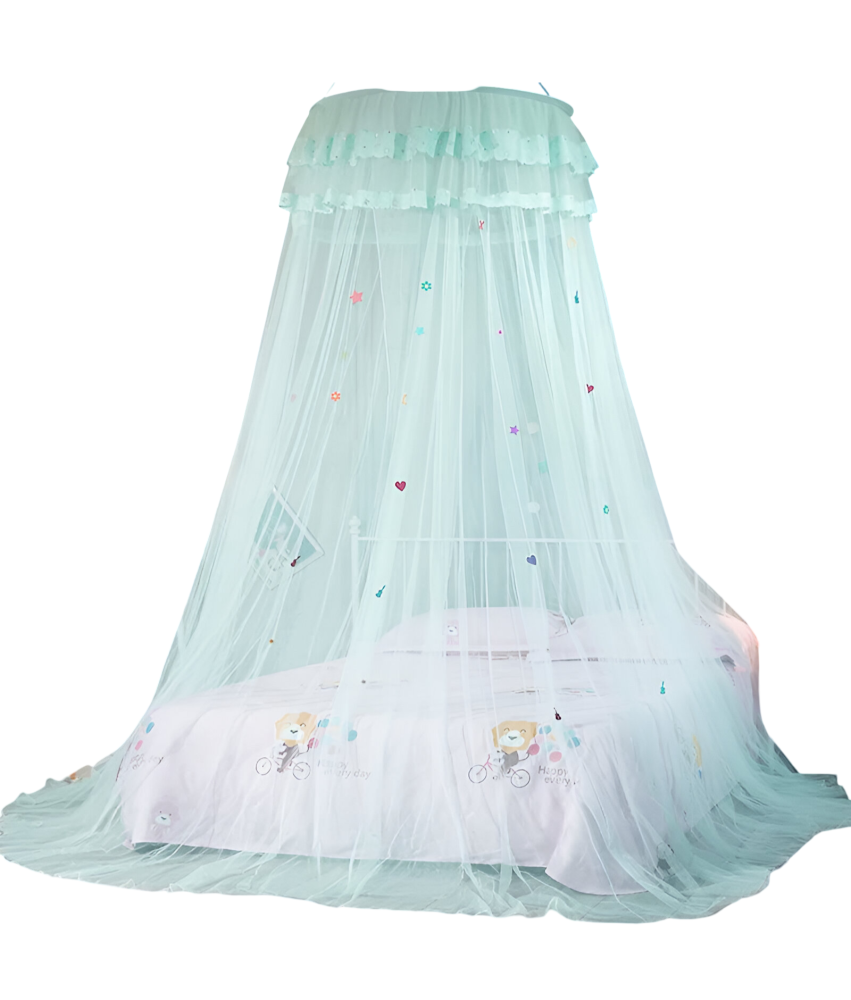 Moskitiera Baldachim Siatka Ochronna na Łóżko dla Dzieci Okrągły