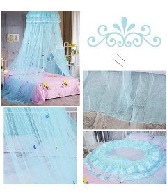 Moskitiera Baldachim Siatka Ochronna na Łóżko dla Dzieci Okrągły