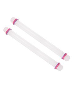 Wałek do Masy Cukrowej Nieprzywierający Kuchenny Pierścienie 45 cm 2 szt