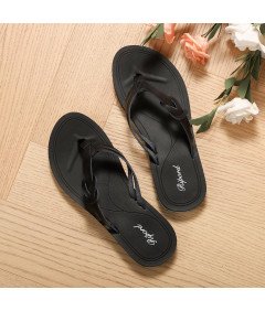 Klapki Japonki Plażowe Basenowe Sportowe Lekkie Unisex Czarne 37 EU