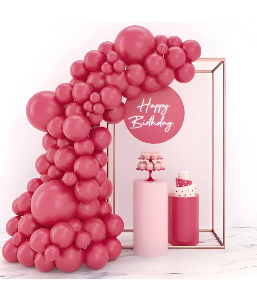 Zestaw Balonów Lateksowych Girlanda Dekoracyjna 110 sztuk Czerwone