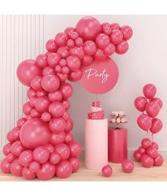 Zestaw Balonów Lateksowych Girlanda Dekoracyjna 110 sztuk Czerwone