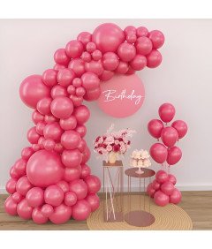 Zestaw Balonów Lateksowych Girlanda Dekoracyjna 110 sztuk Czerwone