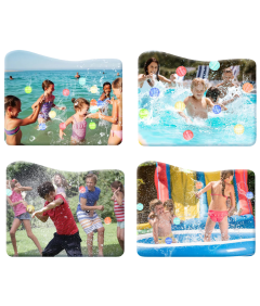 Kule Bomby Wodne Wielokrotnego Użytku Zabawa Wodna Silikonowe Zestaw 12 szt