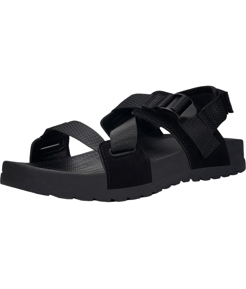 KUKTO Sandały Trekkingowe Sportowe Ortopedyczne Unisex Czarne 40 EU