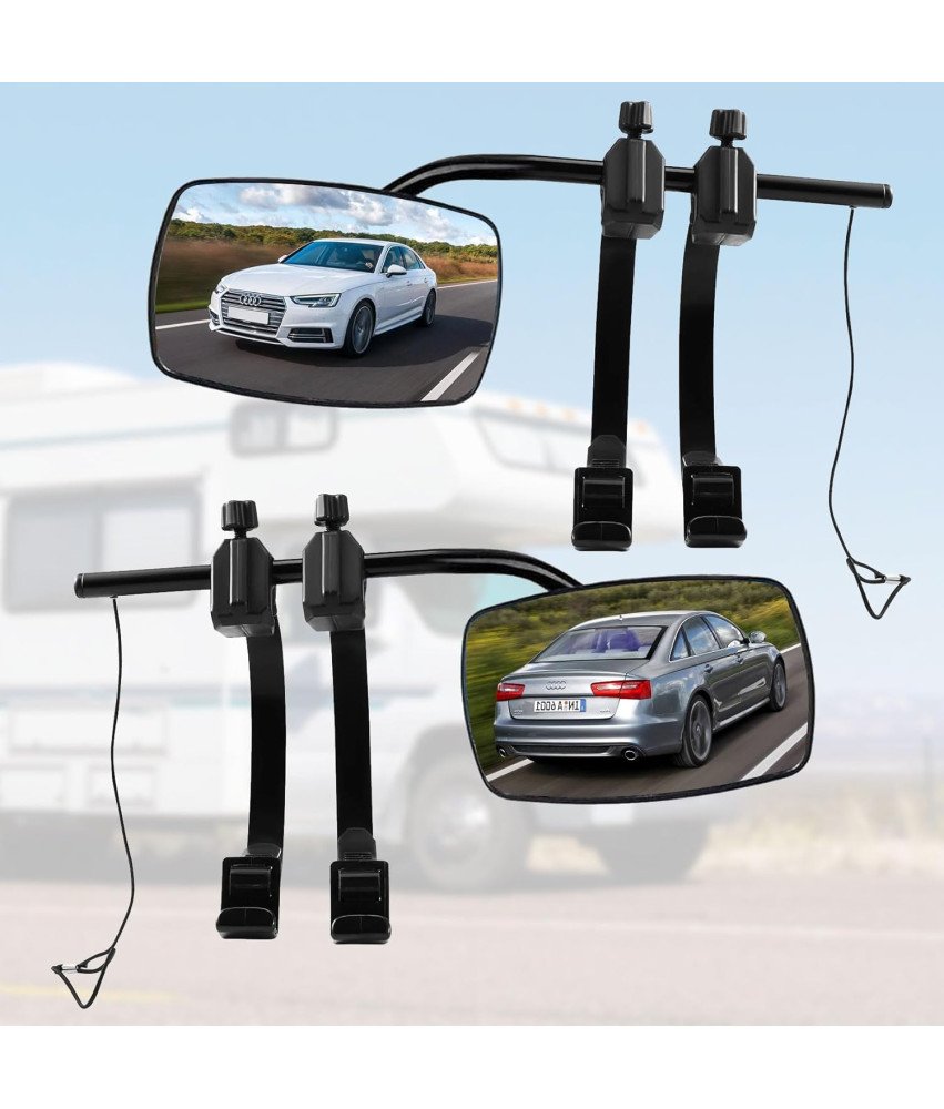 Uniwersalne Lusterka Do Przyczepy Kempingowej Zestaw 2szt Kamper Ciężarówka