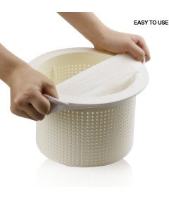 Zestaw 60 Nylonowych Skarpet Do Skimmera Basenowego Filtrujące Oczko Wodne