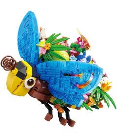 Zestaw Klocków Owady I Kwiaty 627 Elementów Dekoracja Biurka Prezent