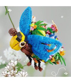 Zestaw Klocków Owady I Kwiaty 627 Elementów Dekoracja Biurka Prezent