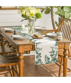Letni Bieżnik Na Stół Eeukaliptus Dekoracja Kuchni I Salonu 40x300cm