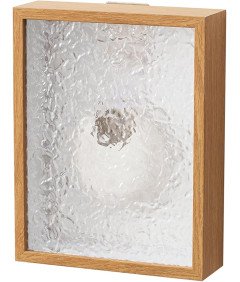 Dekoracyjny Wazon Ścienny z Falistą Akrylową Ramką Ceramiczny Wazon Biały