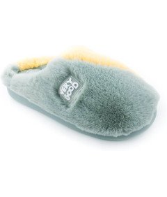 Damskie Kapcie Zimowe Wygodne Antypoślizgowe Podeszwa PVC Zielone 37