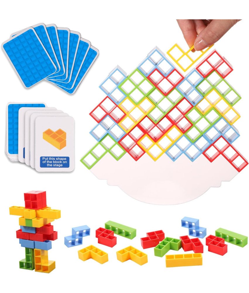 Gra Zręcznościowa Tetra Tower 48 Klocków Balansowych Dla Dzieci Dorosłych