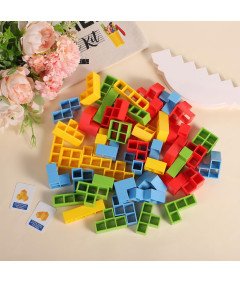 Gra Zręcznościowa Tetra Tower 48 Klocków Balansowych Dla Dzieci Dorosłych