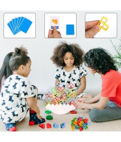 Gra Zręcznościowa Tetra Tower 48 Klocków Balansowych Dla Dzieci Dorosłych