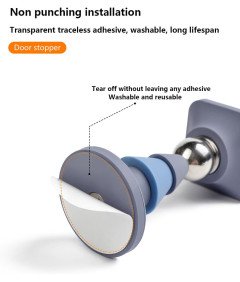 Silikonowy Stoper Do Drzwi Odbojnik Magnetyczny Antypoślizgowy Biały