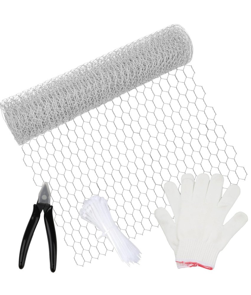 Siatka Druciana Sześciokątna Ogrodzenie Cęgi Oczka 13 mm 40 cm x 6 m