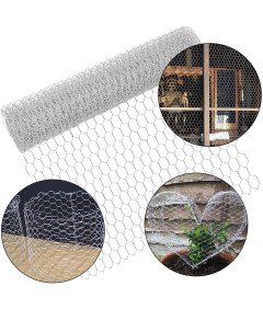 Siatka Druciana Sześciokątna Ogrodzenie Cęgi Oczka 13 mm 40 cm x 6 m