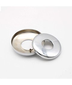 Osłony Kolnierze Rozety do Rur Srebrne 2 x 32 mm 2 x 25 mm Zestaw