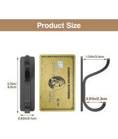 Zestaw 4 szt Samoprzylepne Haki Ścienne Stal Nierdzewna 6 kg Czarne