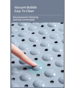 Antypoślizgowa Mata Prysznicowa z Przyssawkami Odporna na Pleśń 70x40 cm