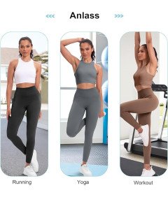 Legginsy Damskie Push-Up Sportowe Z Wysokim Stanem Fitness Czarne S