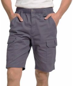 WORK IDEA Krótkie Spodenki Męskie Robocze Szorty Monterskie Szare 3XL