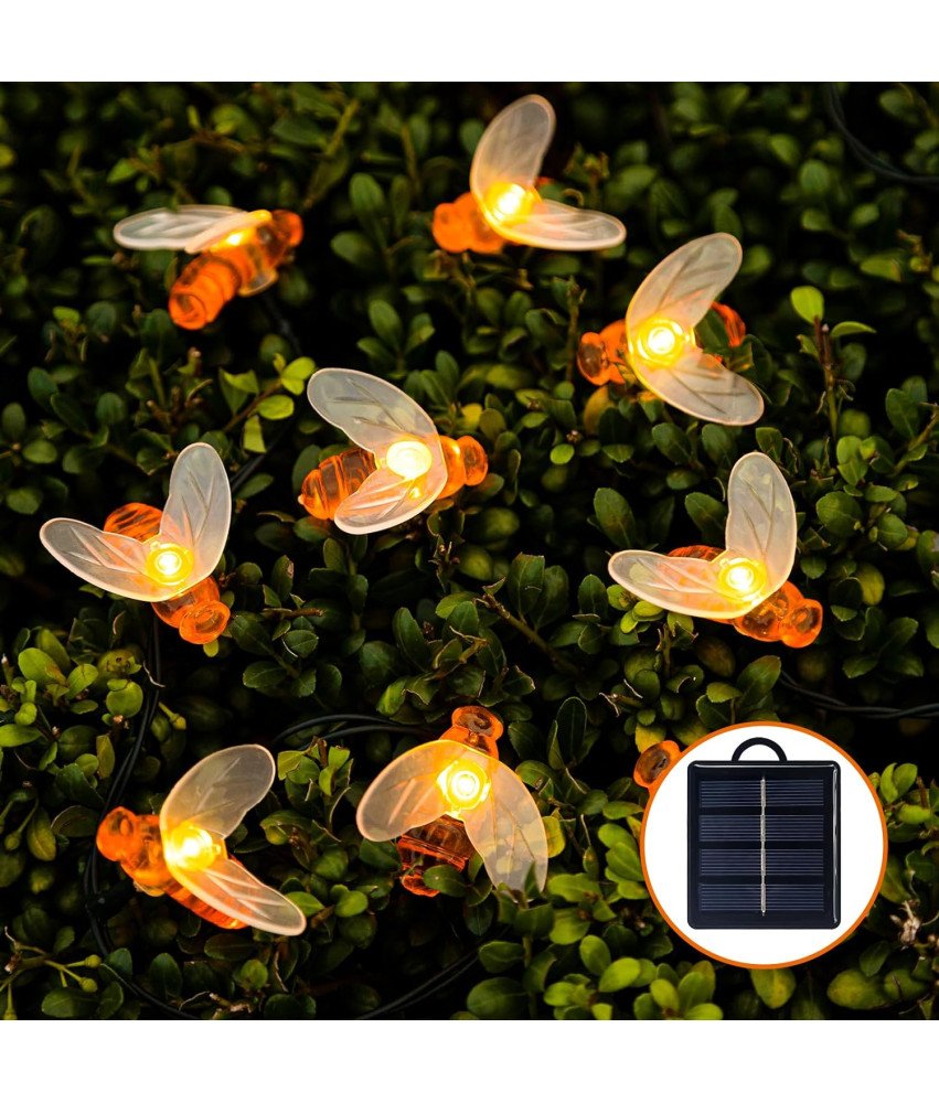 Solar Bee Lights 50 vodil 9,8 m Fenomenalna dekoracija za vsak vrt