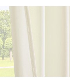 Zasłony Zaciemniające Termiczne 2 sztuki 132x225cm Biała Kość Słoniowa