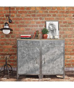 FunStick Folia Samoprzylepna Meblowa Szara Betonowa Wodoodporna 40cm x 12m