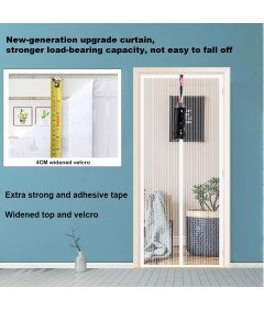 Magnetyczne Drzwi Moskitierowe 110x240cm Automatyczne Zamykanie