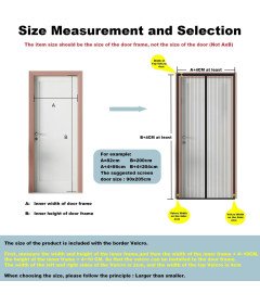 Magnetyczne Drzwi Moskitierowe 110x240cm Automatyczne Zamykanie