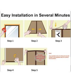 Magnetyczne Drzwi Moskitierowe 110x240cm Automatyczne Zamykanie