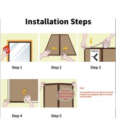 Magnetyczne Drzwi Moskitierowe 110x240cm Automatyczne Zamykanie
