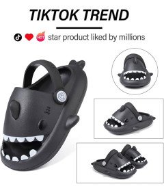 Klapki Dziecięce z Motywem Rekina Unisex Antypoślizgowe Rozmiar 30/31 EU