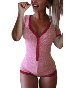 Body Damskie Krótki Rękaw...