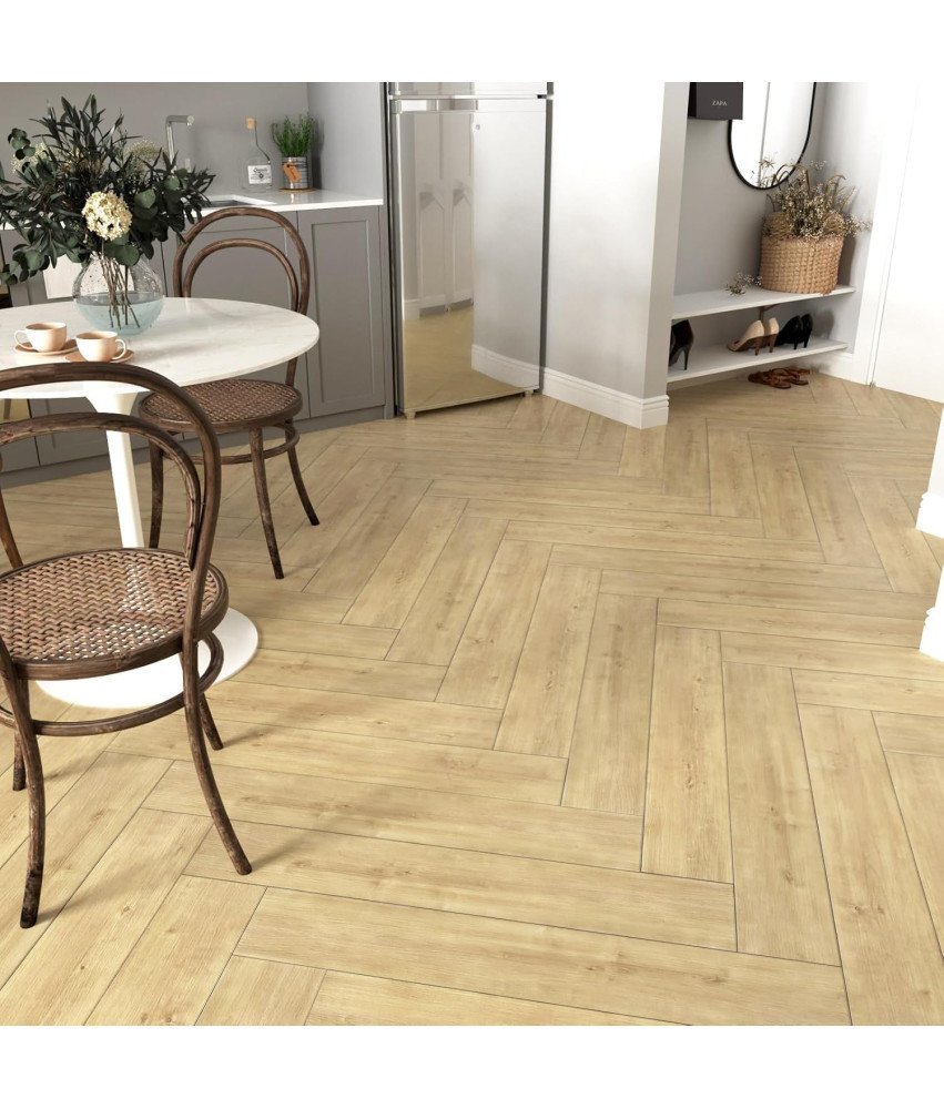 Samoprzylepna Podłoga Winylowa 90 x15 cm 24 Naklejek Podłogowych