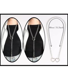 Damski Naszyjnik Punkowy z Sercem Gotycki Choker Punk Y2K Czarny 80 cm