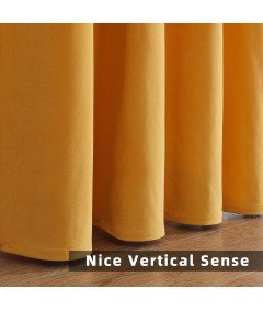 Zestaw 2 Zasłon Aksamitnych Zaciemniających Termicznych 220 x140 cm