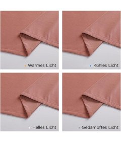 Joydeco Zestaw 2 Zasłon Zaciemniających 132x245 cm Termicznych Różowe