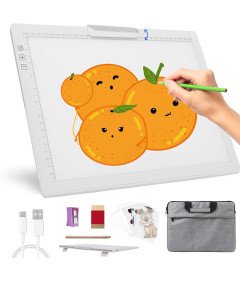 Podświetlana Tablica Świetlna A4 do Malowania i Rysunku 6 Poziomów Jasności